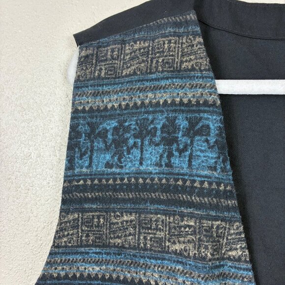 VTG 80s Nantu Tamia Handwoven Inca Quichua Vest XL Ethnic Boho Folkcore - Picture 3 of 7